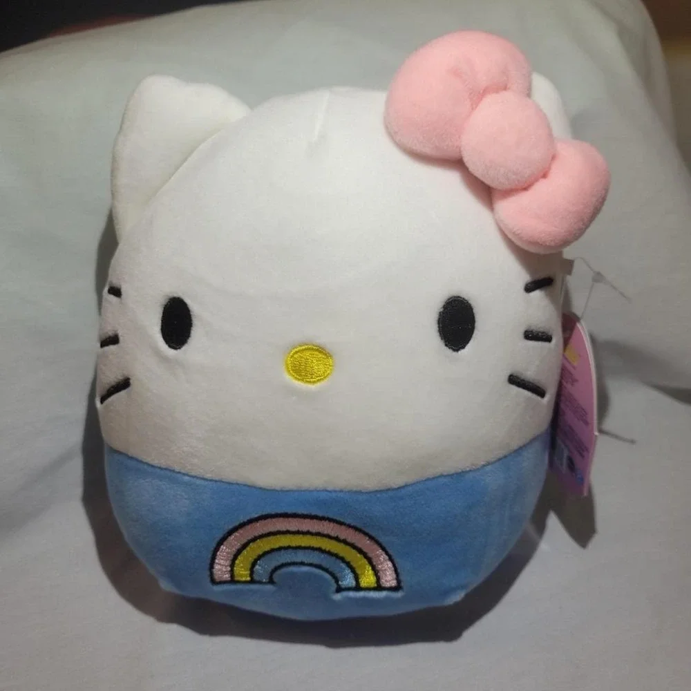 Squishmallow Official Kellytoy Sanrio Squad Squishy Stuffed Hello Kitty 7